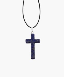 Kreuz Anhänger aus Lapislazuli