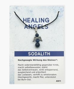 Healing Angels Sodalith Glücksengel Anhänger auf großer Karte
