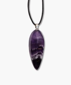 Freeform Anhänger Amethyst Chevron