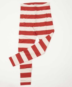 AWOC Leggings red/cremewhite, Größe wählbar