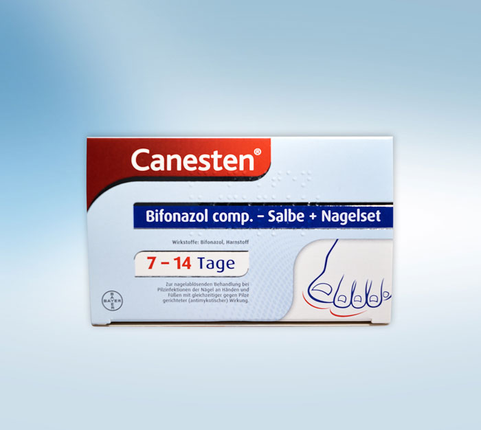 CANESTEN® BIFONAZOL COMP. ++ Nagelpilz gründlich und schnell behandeln ++ SALBE+NAGELSET