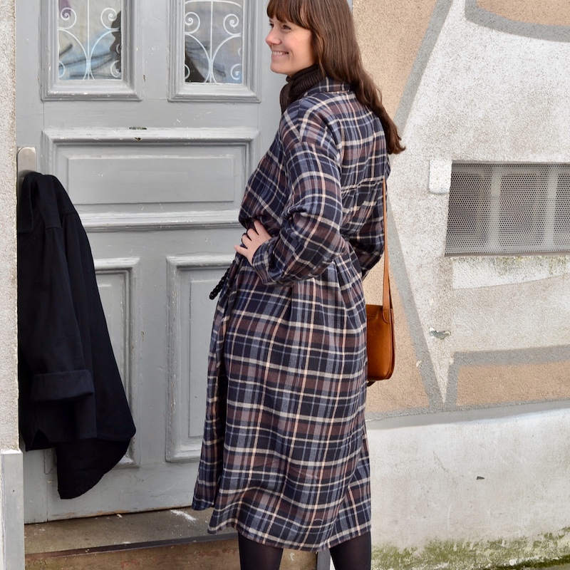 FLORET Karo Hemdkleid – Bild 2