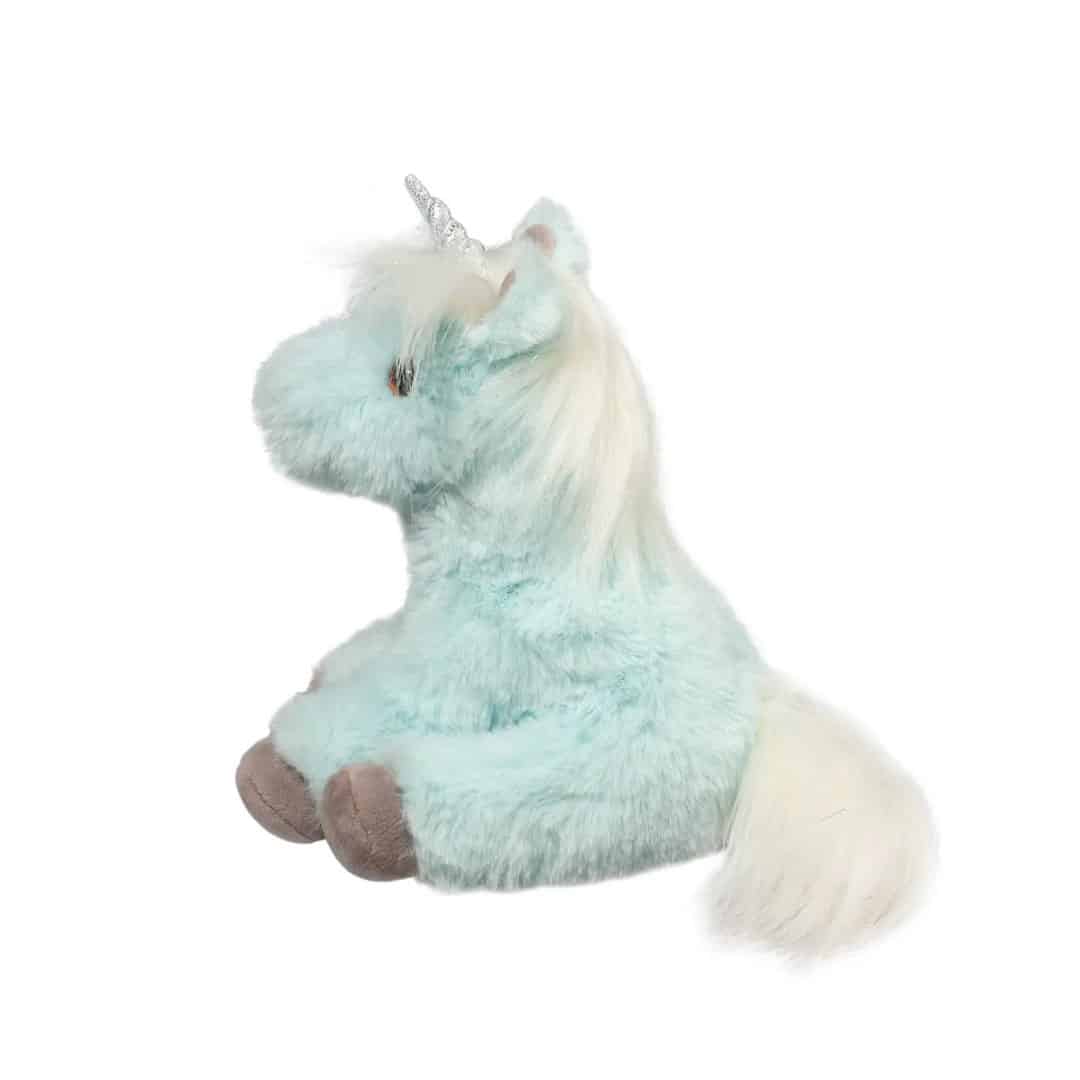 Kuscheltier kleines Einhorn hellblau superweich – Bild 2