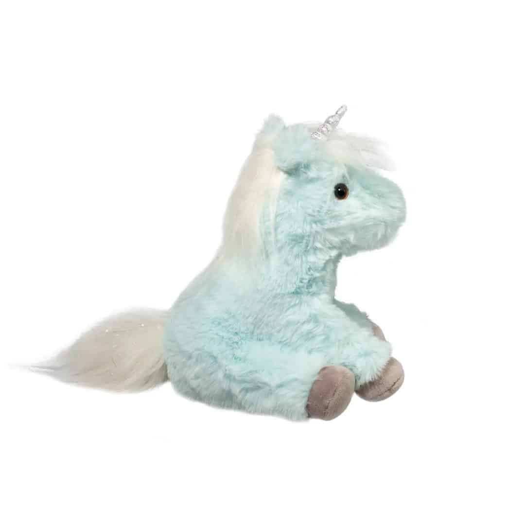 Kuscheltier kleines Einhorn hellblau superweich – Bild 4