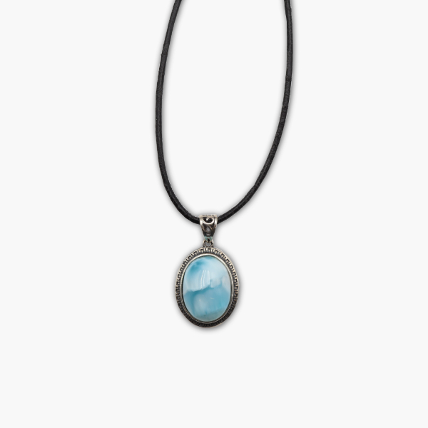 Larimar Anhänger aus 925 Sterling Silber Einzelstück