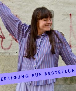 *ON DEMAND* Bluse aus Viskose Fine Stripes blue