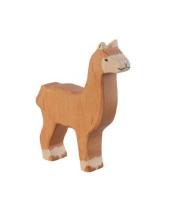 Holztiger Holzfigur Alpaka