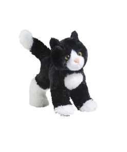 Kleines Kuscheltier Katze schwarz-weiss
