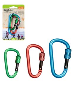 Expedition Natur: 3 Karabiner mit Schraubverschluss