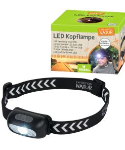 Expedition Natur: LED-Kopflampe wiederaufladbar