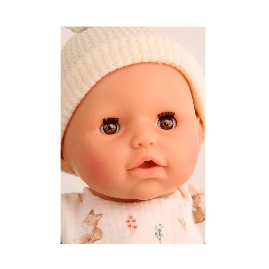 Schildkröt Puppe Baby Amy 45cm mit Tunika mit Fuchs-Motiv – Bild 2
