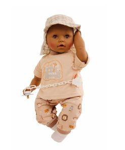 Schildkröt Puppe Baby Amy 45cm mit Safari-Kleidung