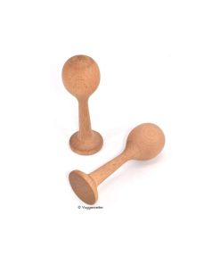 Kleine Holz-Maracas im Paar