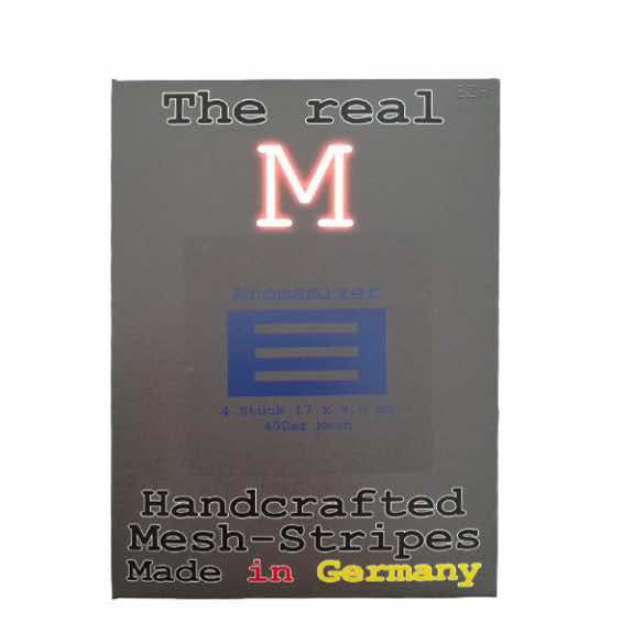 Weihnachtsspecials Aromamizer SS316 Mesh 400 Streifen 0.26 Ohm 4er Pack – The Real M Transparent