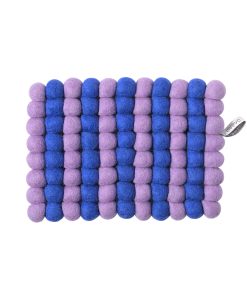 Topfuntersetzer aus Filz, blue/lilac